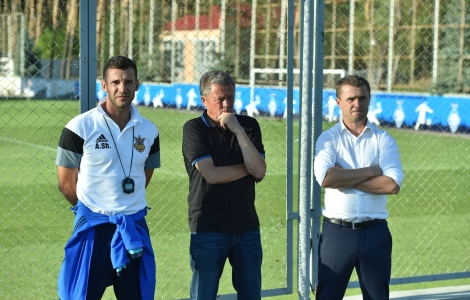Срна и Ребров посетили тренировку сборной Украины